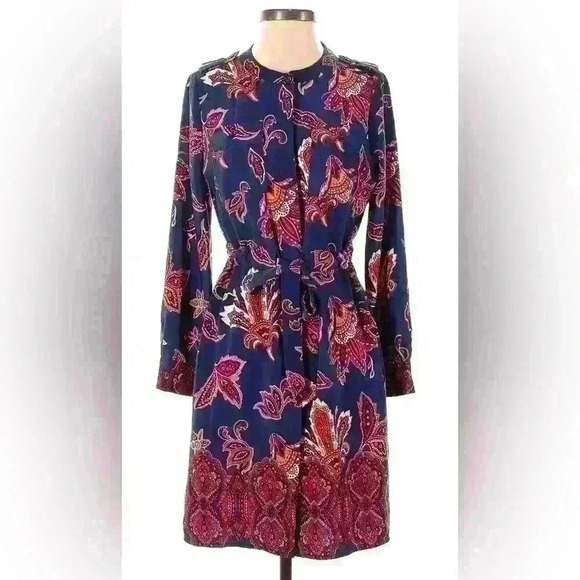LIZ CLAIBORNE Bellted Romantic Dress size PL - Picture 1 of 9